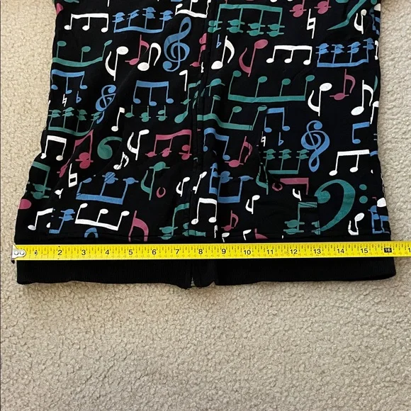 Vintage Delia’s Zip Up Hoodie With Musical Note Design, Size M - Picture 7 of 9